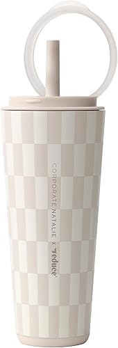 REDUCE Halo - Vaso de acero inoxidable con aislamiento al vacío de 32 onzas, taza de viaje a prueba de derrames con tapa con asa abatible, mantiene