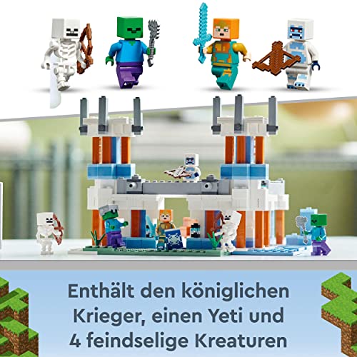 LEGO 21186 Minecraft Der Eispalast Set, Spielzeug-Schloss mit Skelett und Zombie Figuren, Geschenk für Kinder ab 8… – Bild 6