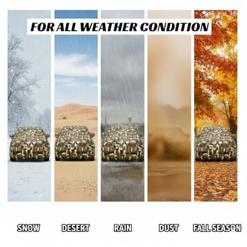 Image of Smart 100% Waterproof Car Cover for Brezza & All Models - Custom Fit with Mirror Pockets, Triple-Stitched, Soft Inner Lining, Dust, UV & Heat Resistant, Outdoor /Indoor All Waether Protection