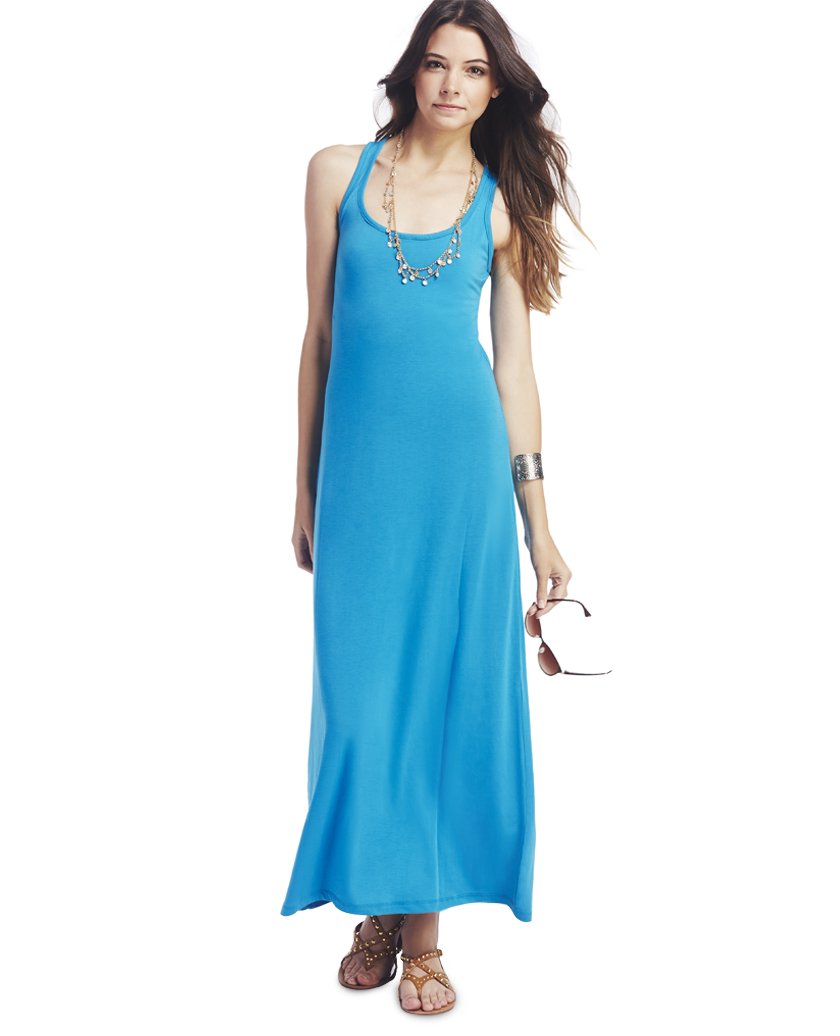Wet Seal Women's Scoop-Neck Tank Maxi Dress