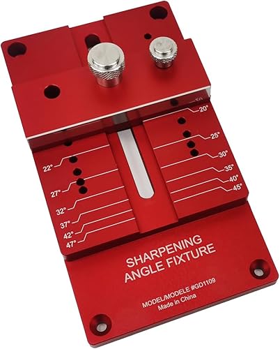 Miniatura 7 de KUJOBUY Sistema de afilado de herramientas de carpintería Guía de afilado de cincel de madera y accesorio de ángulo de afilado para cincel de