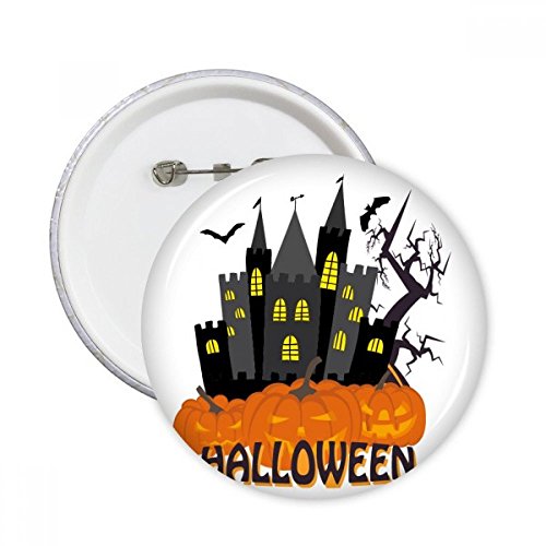 Cadeaux Hallowmas Château effrayant lot de 5 badges ronds pour amateurs de frissons
