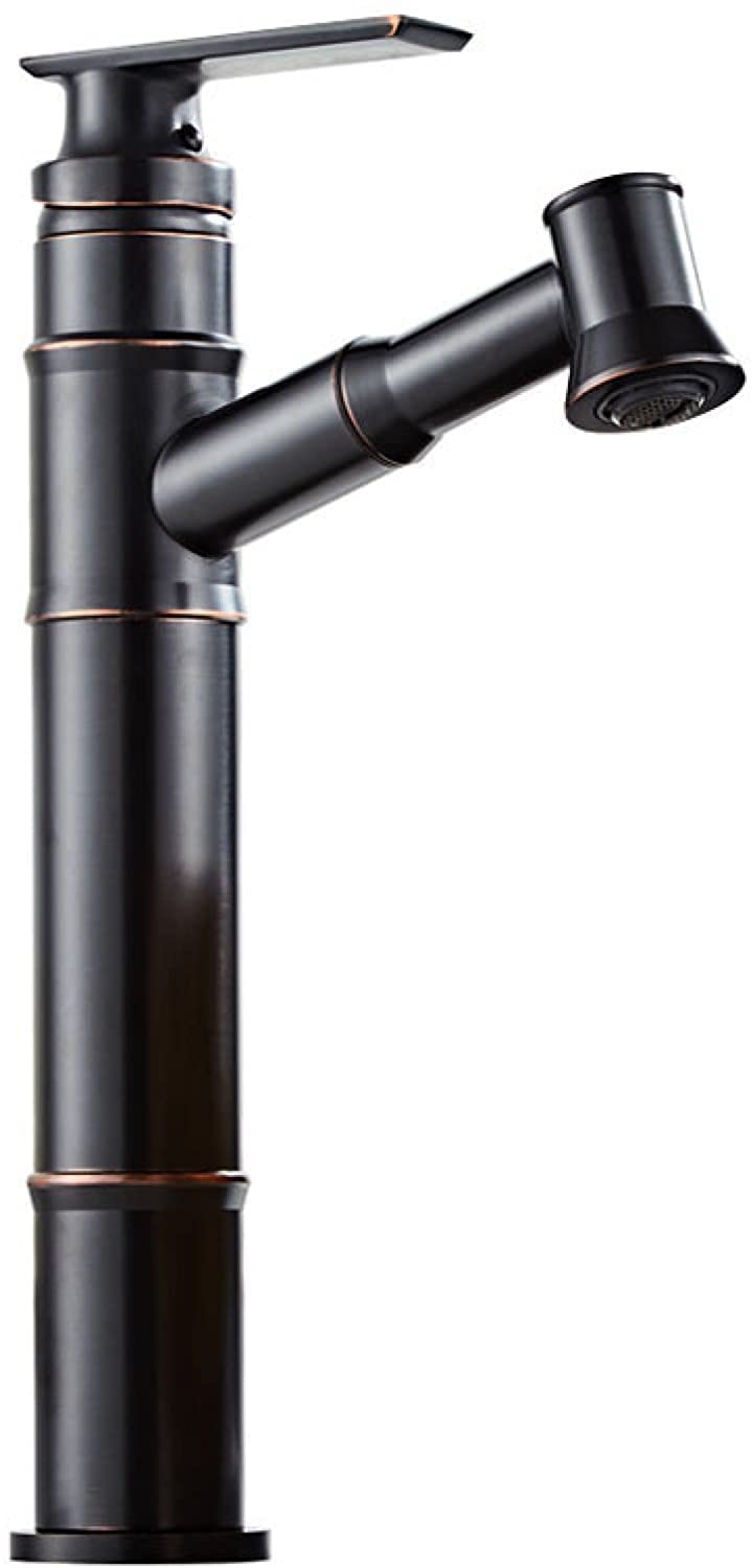 Wasserhahn Bad für Waschbecken Wasserhahn Bad Waschtischarmatur Ausziehbar Badarmaturen Mischbatterie Waschtischmischer mit Ausziehbrause Einhebelmischer Hoch Armatur für Waschbecken