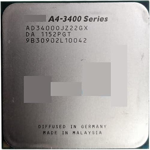 Miniatura 1 de CPU A-Series A4 3400 A4-3400 2.7GHz 65W Dual-Core CPU Processor AD3400OJZ22HX Socket FM1 Responsive and Powerful