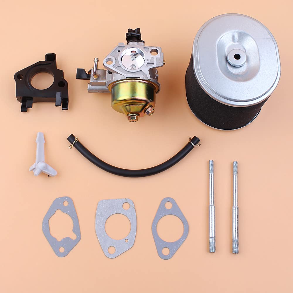 DUNLAP Kit de Junta de Filtro de Aire con Perno Aislante de carburador Ajustable, Apto for Motor de Gasolina GX390 GX 390 Chino 188F 13HP