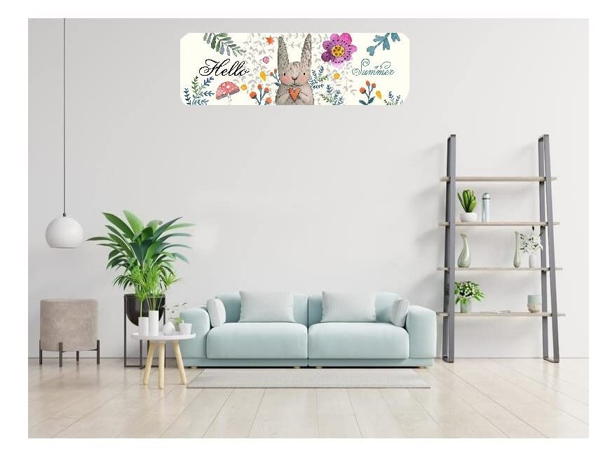 Image of DARSHANAM WORLD Beatiful Designer Ac Cover |Cutest Printed Air Conditioning Dust Cover For Indoor & All Type AC Split Covers |Colorfull Folding Designer Ac Cover (Hello Summer 1.5 Ton)
