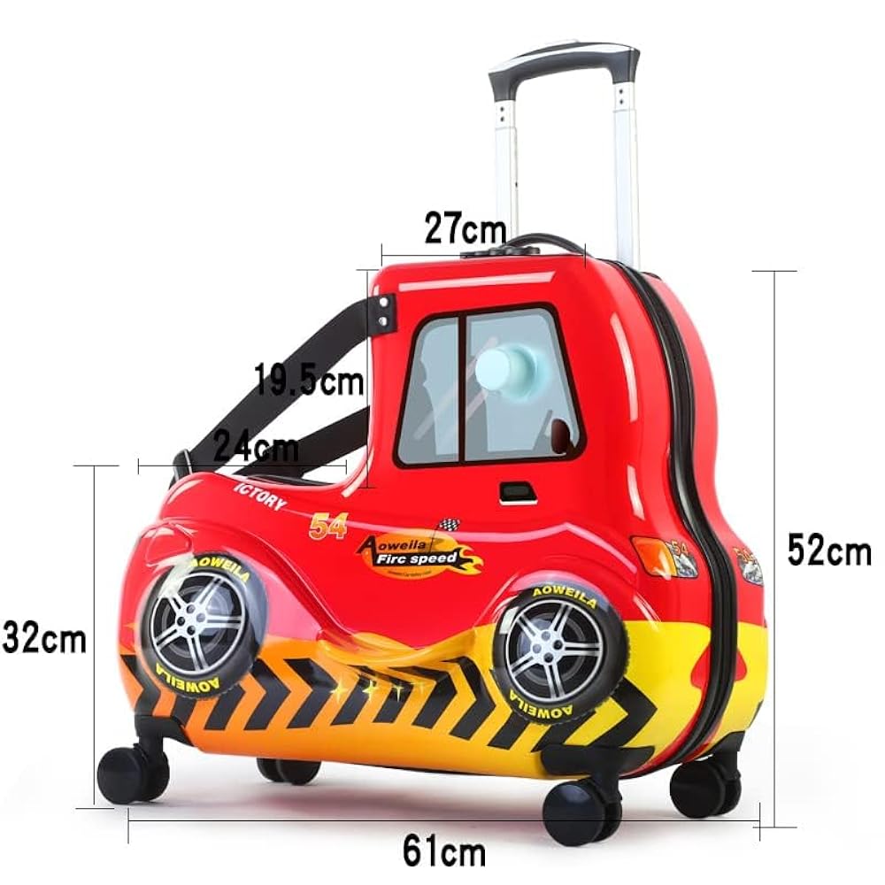子供が乗れるキャリーバッグ　AO WEI LA/L型/キャリーバッグ Amazon | AOWEILA 軽量ライドオンキッズラゲッジ スピナー