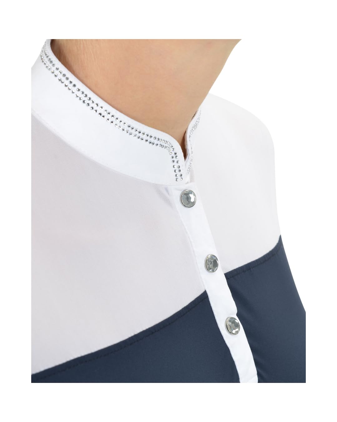 Equiva Damen Turniershirt Vienna, leichtes und atmungsaktives Reitshirt mit sportlicher Passform, ideal für Turnier und Sommertraining