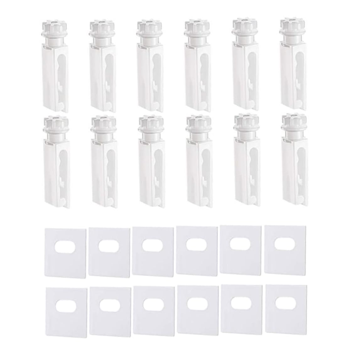 Vertical Blinds Repair Kit,Vertical Blinds Replacement, White Vertical Blind Stem Parts For Carrier Clips Replacement Vertical Blind Repair Kit