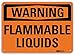 SmartSign ?Warning - Flammable Liquids? Label | 7" x 10" 3M Engineer Grade Reflective