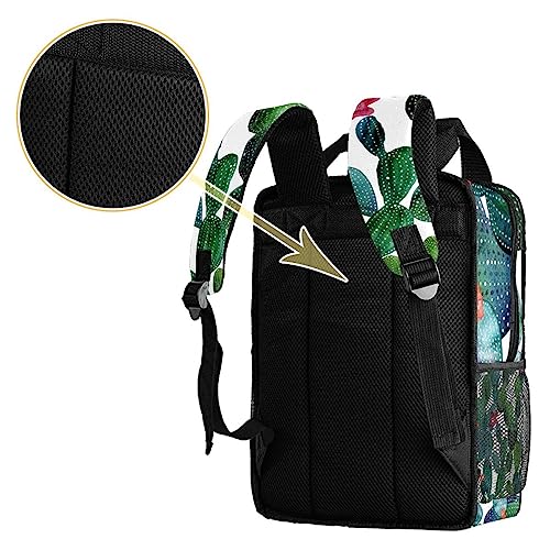 Sac à dos pour garçons multicolore à motif cactus tendance
