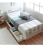 Amazon｜【フレームのみ】床下大容量収納 収納付きベッド ベッド