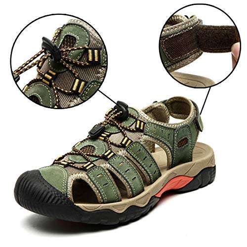 Aisfn Men's Outdoor Sports Fisherman Sandals Adjustable Fashion Beach Shoes Leisure Entertainment Shopping Walking Shoes Driving Work Shoes3