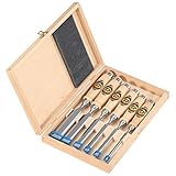  Kirschen Stechbeitelsatz 6 tlg 6 10 12 16 20 26 mm Holzkasten 1101 HK Stecheisen