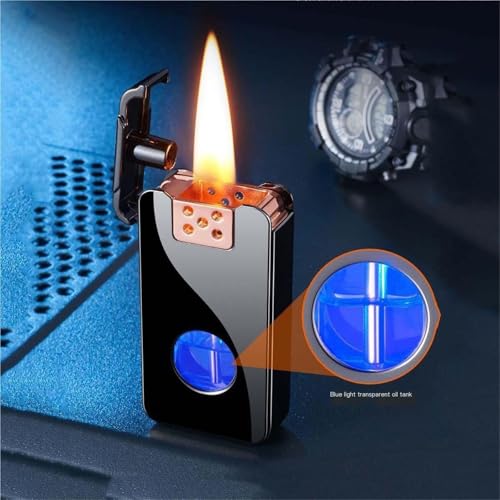 Encendedor de queroseno premium con diseño recargable y llama tradicional 6