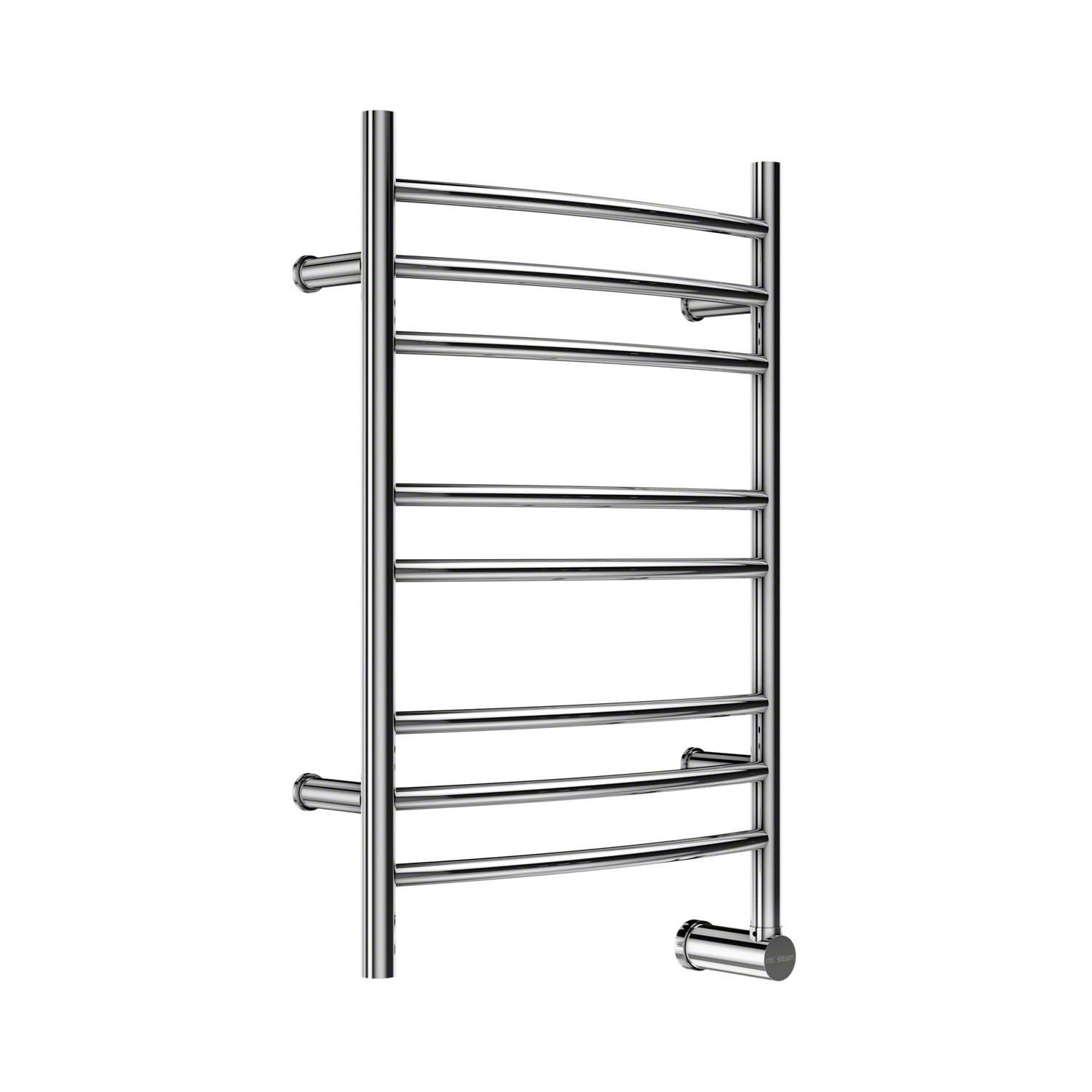 Mr Steam W328TSSP W328 8-Bar Wall Mounted Electric Towel Warmer with Digital Timer, Size, Polished Stainless Steel
