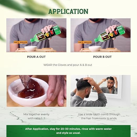 Image of Black Hair Gel |Fruit Extract-Natural long Lasting Hair Colour| Suitable for all hair types (Pack OF 2)