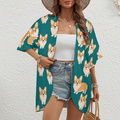 2025 Women's Elegant Cardigan Open-Front Short Sleeve Cardigans Sweaters Jackets2