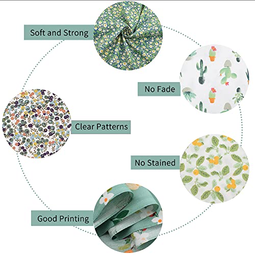 Nodsaw SQUARES FABRIC-005 Floral Print Cotton Fabric Squares Bundles,Charm Packs thumb #4