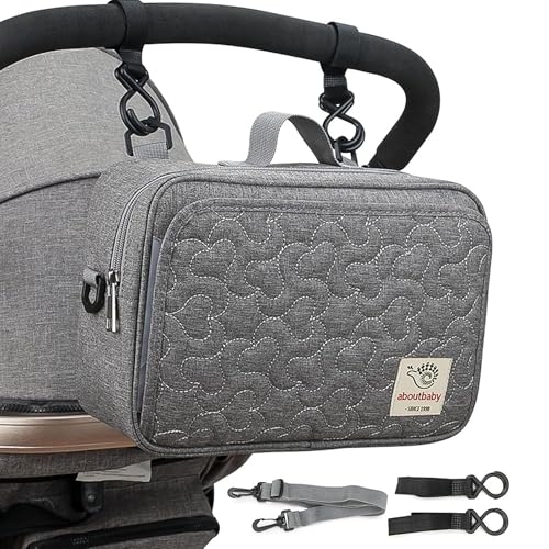 Kinderwagen Organizer Kleiner. Tasche für Kinderwagen, Wickeltasche Kinderwagen und Kinderwagen, Mehrzwecktasche als Krankenhaus-Tasche für feuchttücher Baby transporttasche mit Mutterschaftstasche