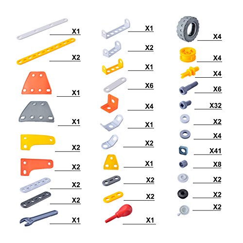 image for JOYIN 148 Pcs STEM Building Block Toys, Take-a-Part Play-Set, Educatio
