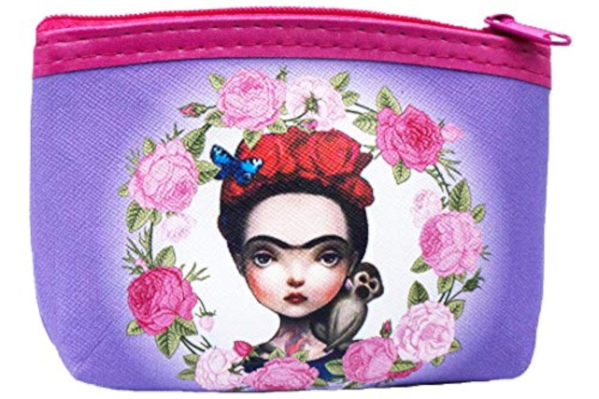 Double Sided Turquoise Cosmetic Purse Pouch