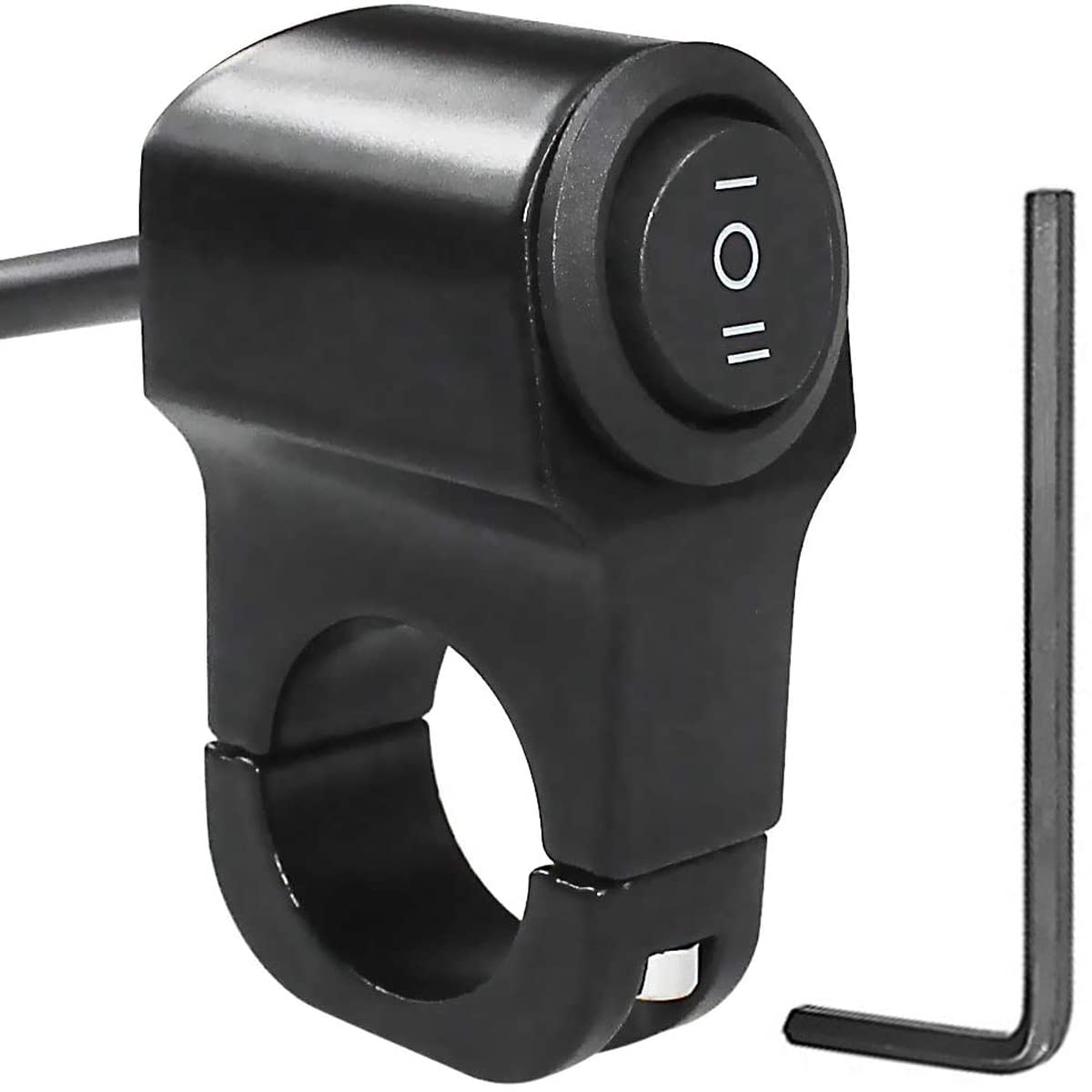 Greluma Interruttore faro moto 22mm 12V on-off-on manubrio lega alluminio