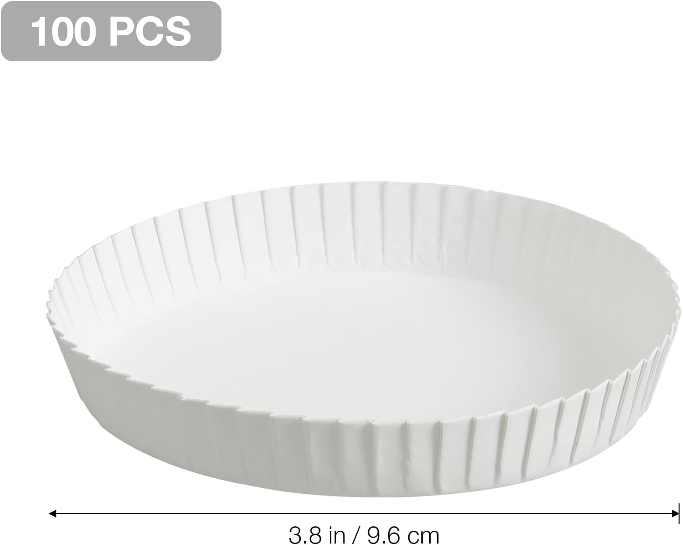 Cabilock 100 Pcs Disposable Paper Cup Lids, Recycled Drinking Covers for Coffee & Tea, 3.5 inch Stackable Universal Fit, Ideal for Cafes, Hotels, KTV, Bars