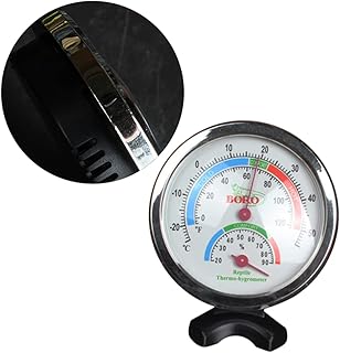 generic Termo-Higrômetro Fornece Medidor De Umidade Higrômetro Temperatura Luminosa Tanque De Réptil Viveiro
