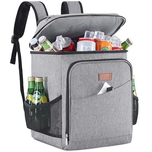 Lifewit 32L 34 Dosen isolierte Kühltasche, Große kühlrucksack, auslaufsichere tragbare Lunchtasche, weiche Kühlbox für Outdoor, Picknick, Strand, BBQ, Camping...
