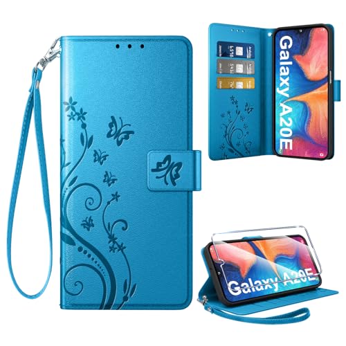 [Materiali di alta Qualità] Questa cover per telefono Samsung Galaxy A20E è realizzata in pelle PU di alta qualità e TPU morbido, che possono proteggere efficacemente il telefono da urti e graffi.