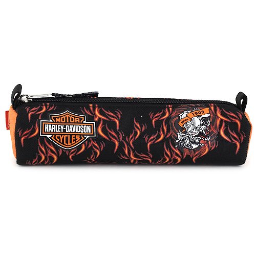 Preisvergleich Produktbild Harley Davidson Kinder-Sporttasche 23895, Schwarz / Orange