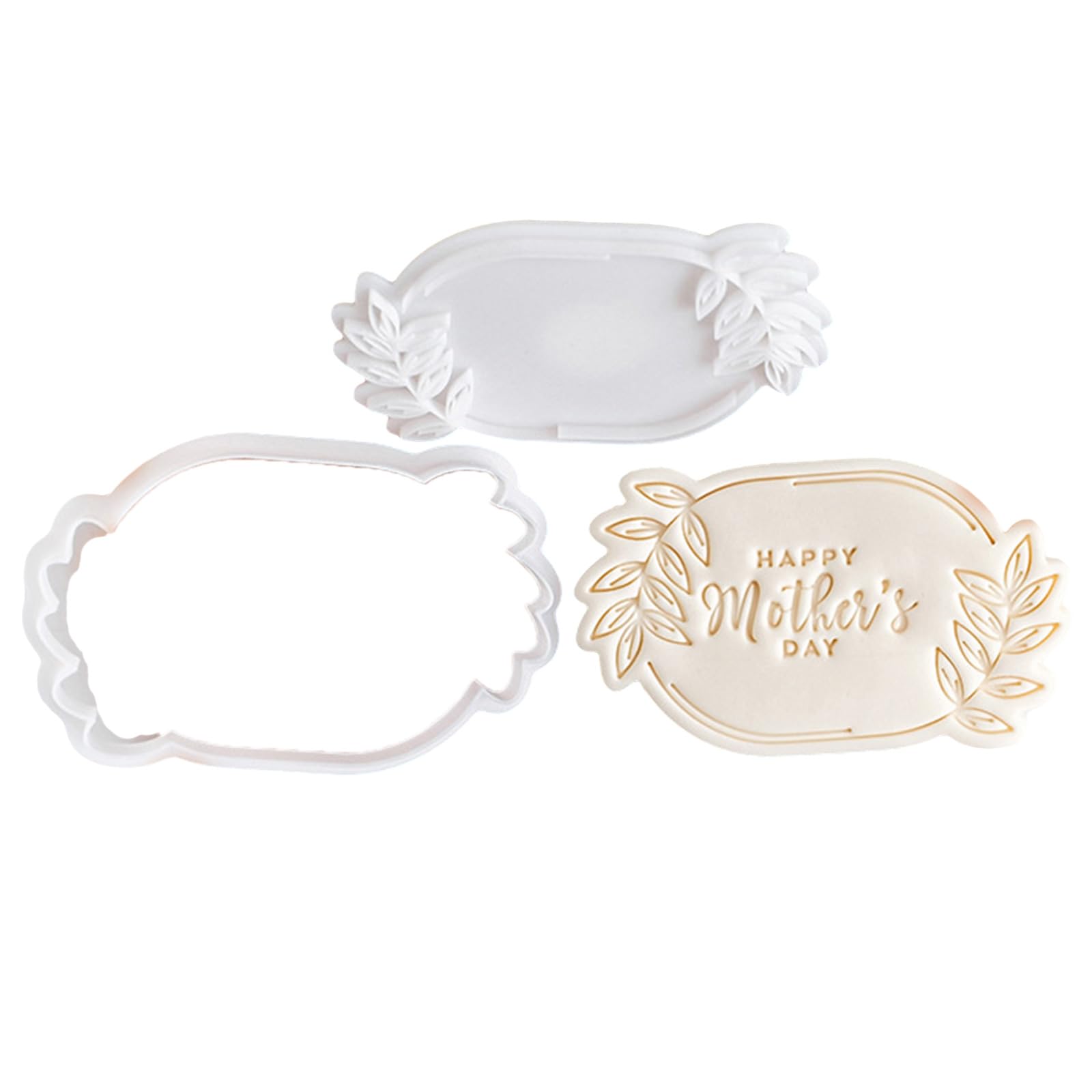 Elnwnnkc Day Cookie Stamp Molds Effective Mother ' s Day Cookie Fondant Cutter Functional Biscuits Baking Stamp