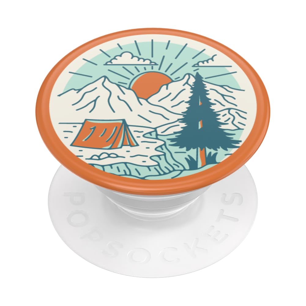 PopSocketsPopGrip - Expanding Stand and Grip with a Swappable Top for Smartphones and Tablets - Get Outside