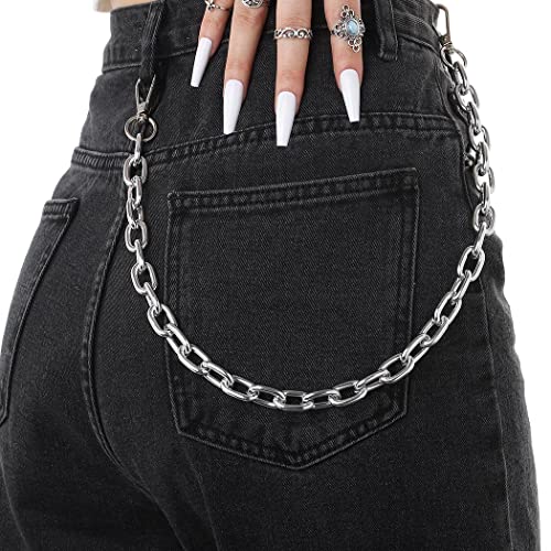 Image of Bounzhi Hip Hop Pant Chain Acrylic Jean Chain Punk Wallet Chain Rock Pocket Chain for Men and Women