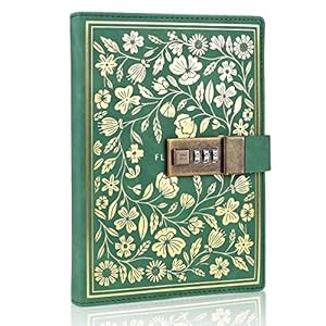 Mazeran Flower Lock Journal, Vintag...