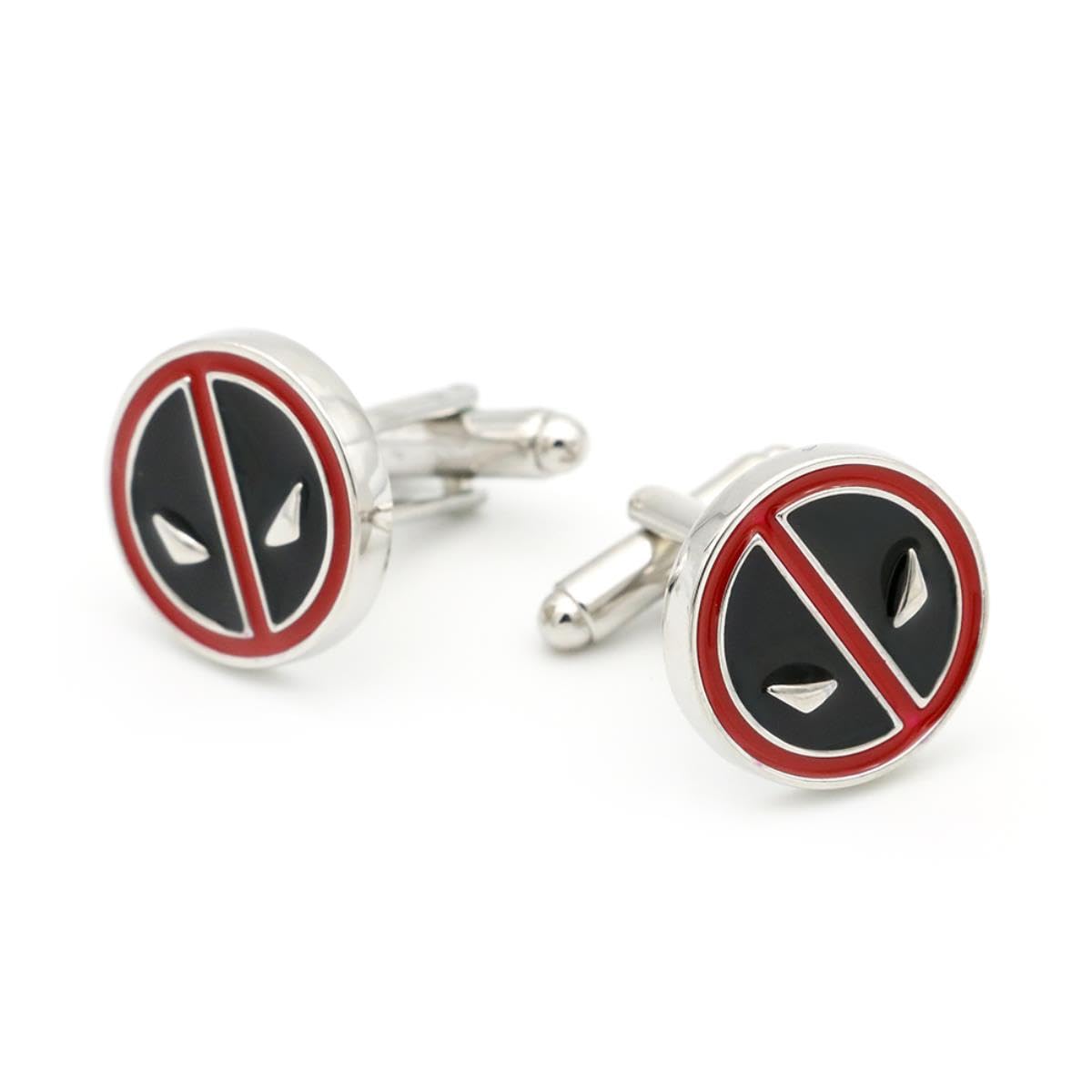 YAHOYA Gemelos deadpool para hombres Material de latón de calidad Color rojo Puños de película