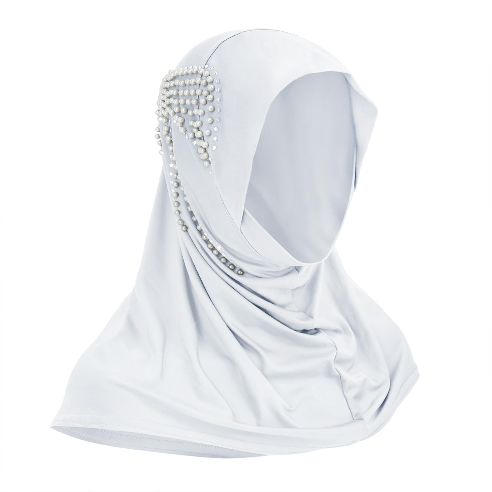 Muslim Hijab for Women, Full Cover Turban Islamic Instant Headscarf Ladies One Piece Arab Head Wrap Scarves Ramadan Eid Prayer Dress Beanie Turban Bandana Hat Islam Middle East Head Wear