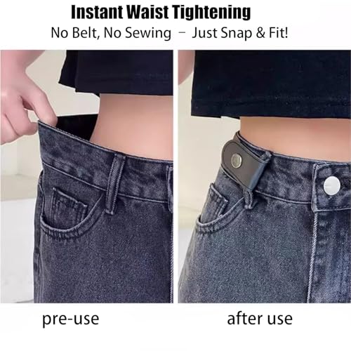 3 PCS No Buckle Elastic Belt for Men and Women, Invisible Buckle-Free Stretch Belt with Adjustable Fit, Comfortable Waistband for Jeans, Pants, Travel, and Daily Wear Coffee,Black,Blue2