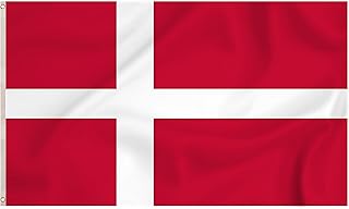 Storm&Lighthouse Denmark Flag Danish Flag European Flags 5ft x 3ft with Eyelets