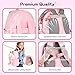 everfront Kids Backpack Bunny Pink with Leash,Toddler Backpack Stuffed Animals Toddler Toys,2 3 4 5 6 Year Old Girl Birthday Gift (Bunny Pink)
