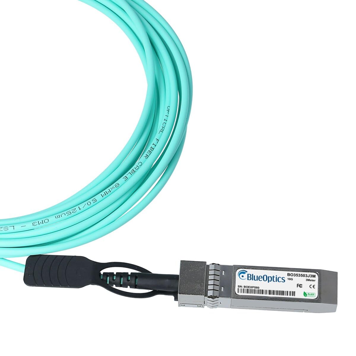 BlueOptics 10GE-SFPP-AOC-1001-BO cavo InfiniBand 10 m SFP+ SFP+ AOC Arancione