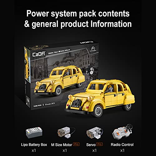BGOOD CADA Master C61045W Technik Auto mit Fernbedienung und Motoren, 1429 Klemmbausteine Technik Ferngesteuerter… – Bild 8