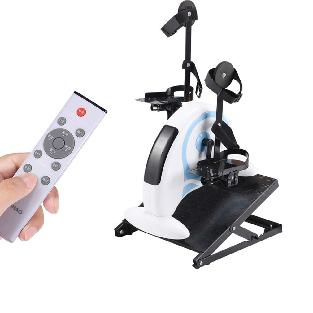 LUNEZY Mini pedaliera elettrica, Trainer per Braccia e Gambe Promuove la circolazione sanguigna Fisioterapia per Anziani Riabilitazione Attrezzatura per Ciclo Fitness