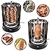 DRULINE 1.400W Dönergrill Schaschlikgrill Rotissiere Hähnchengrill Gyros Kebab Drehspieß Elektro Grill BBQ Tischgrill Hähnchen Schaschlikspieße Elektrischer Elektrogrill, Standgrill, Vertikalgrill aus Edelstahl inkl. 6 Spieße Schwarz/Silber