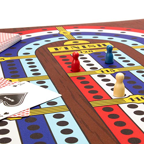Tabletop Cribbage juego de mesa clásico tamaño gigante miniatura 2