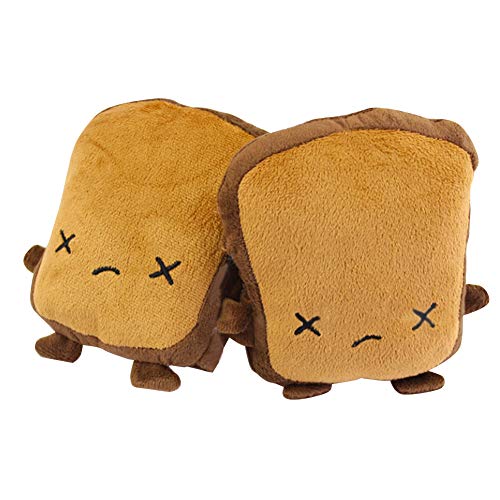 pnxq88 1 par de Guantes calefactores USB con Forma de Tostada, Guantes Calientes de Medio Dedo Calentadores de Manos Ajustables Lindo