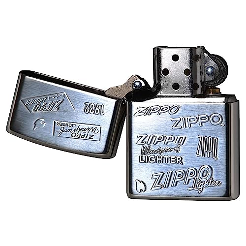 Encendedor Zippo Vintage de Latón Plateado miniatura 3
