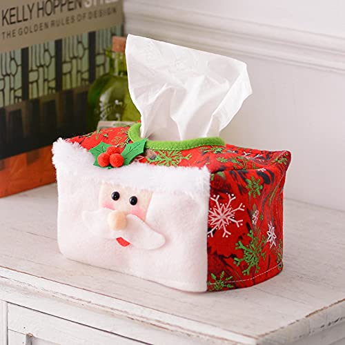 squarex Decoraciones de Navidad Decoración de Navidad Caja de pañuelos Conjunto de decoración de ambiente de Navidad Decoración de Navidad Rollo de papel de embalaje Pesadilla antes del envío 7 días Cover