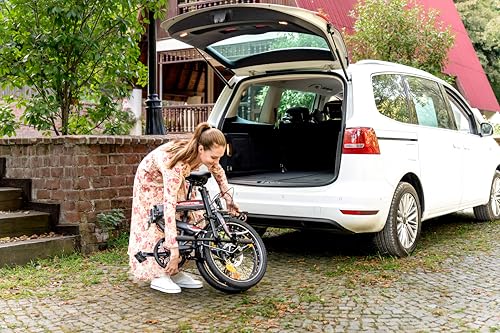 Licorne Bike Phoenix 20 Zoll Aluminium Faltrad Klapprad Scheibenbremse Discbremse Faltfahrrad Herren Damen 7 Gang Kettenschaltung Folding City Bike Alu-Rahmen StVZO